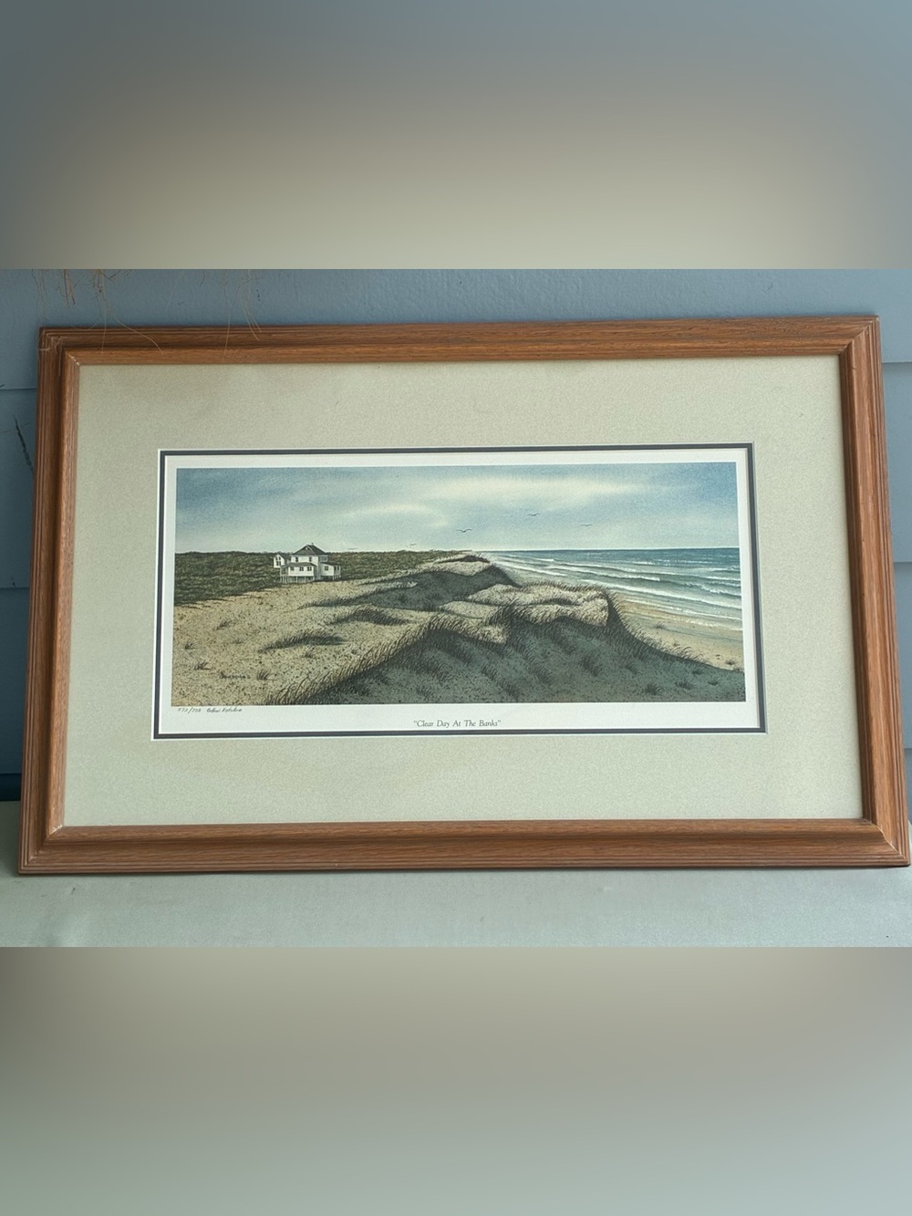 Cotton Ketchie "Clear Day at the Banks" Signed Numbered Lithograph 572/750 Frame